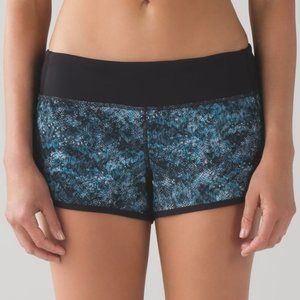 Lululemon Blue Printed Speed Short 2.5"